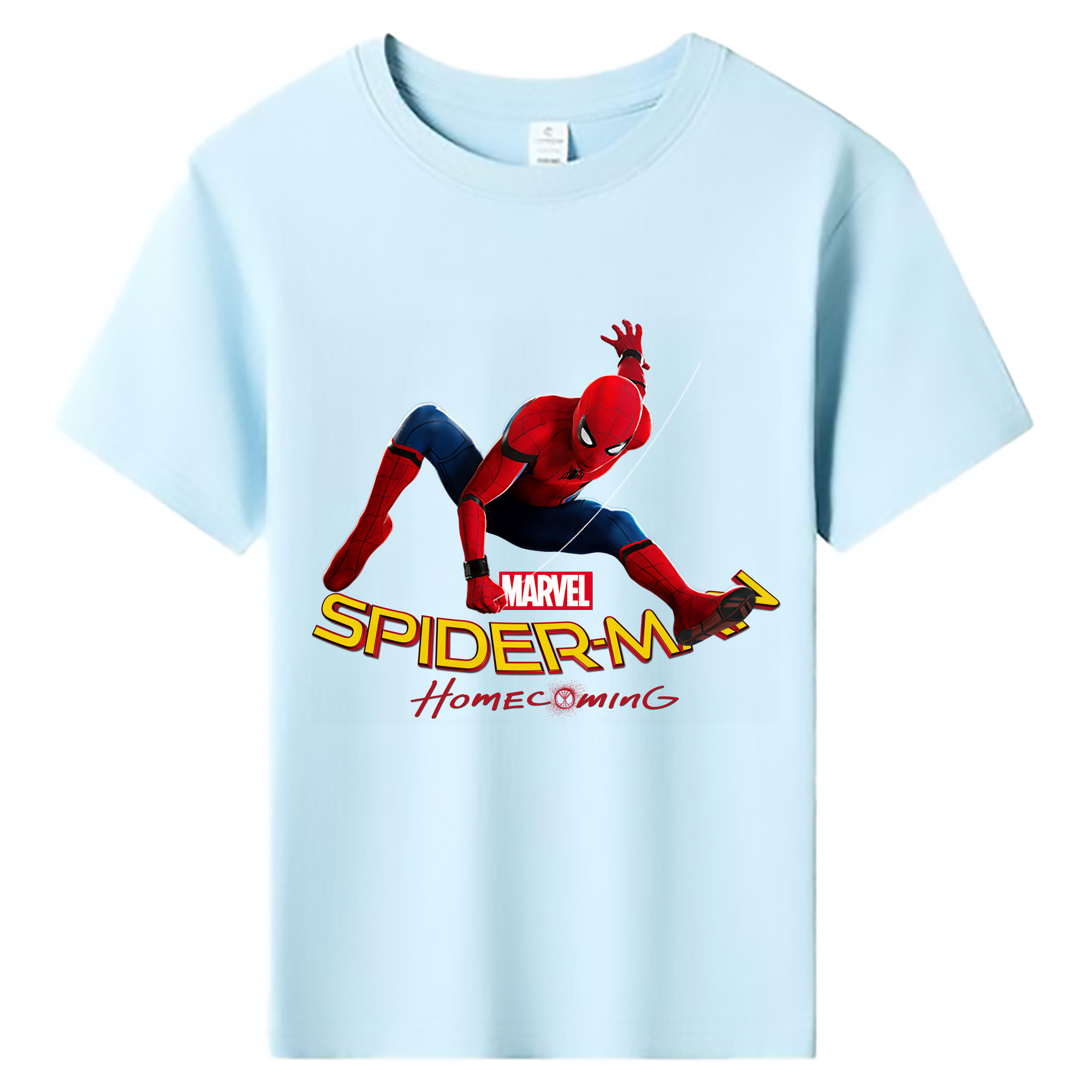 （画像用） Spider Man スパイダーマン 綿100％キッズTシャツ（フロントプリント）